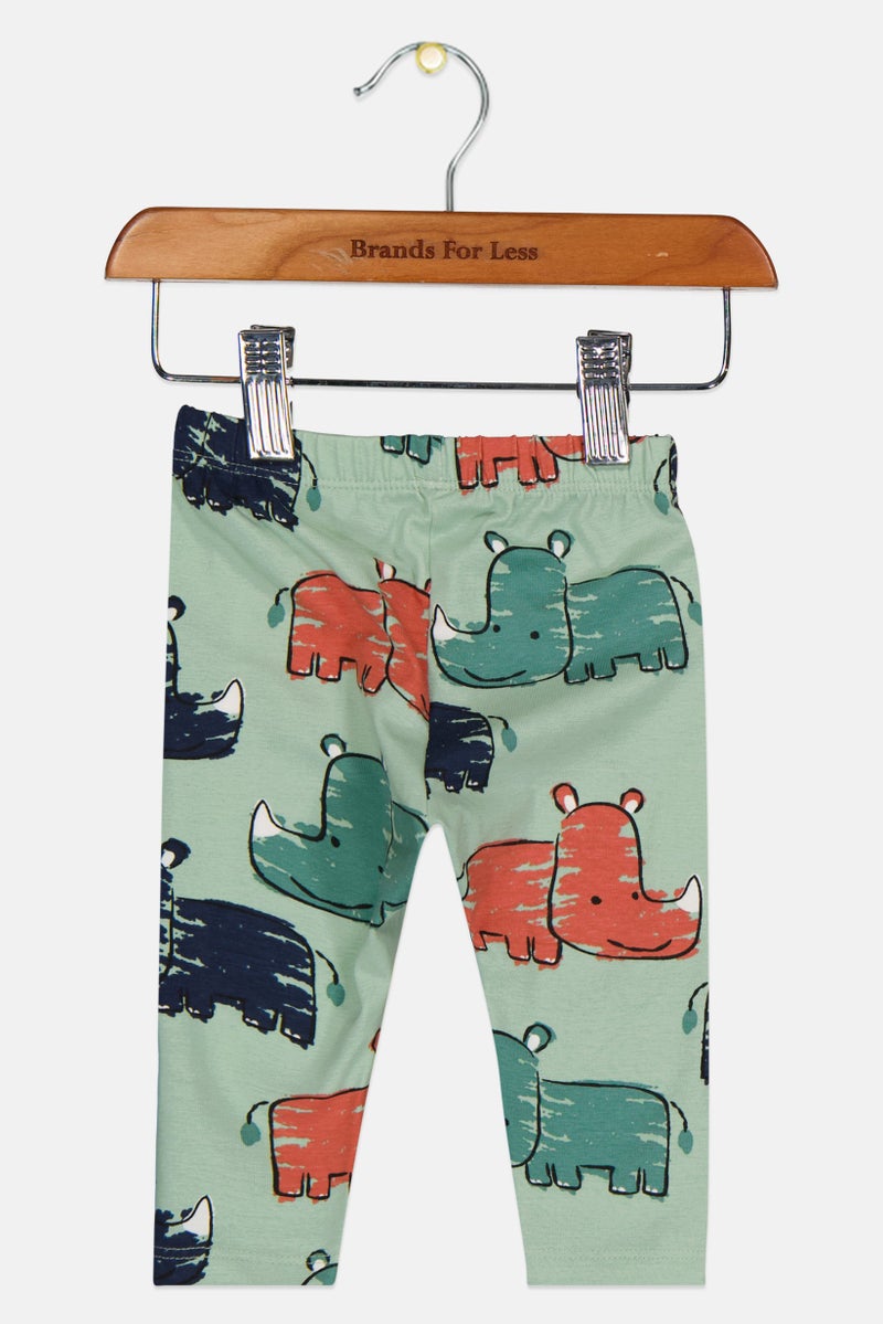 guppy Toddlers Boy Graphic Print Leggings, Multicolor - Image 2